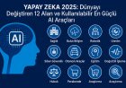 Yapay Zeka 2025: Dünyayı Değiştiren 12 Alan ve Kullanılabilir En Güçlü AI Araçları