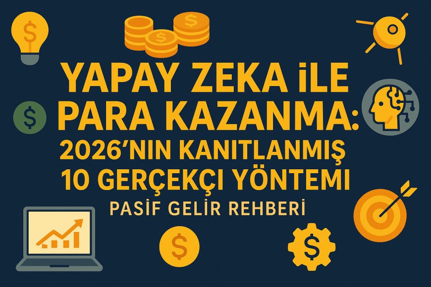 Yapay Zeka ile Para Kazanma: 2026'nın Kanıtlanmış 10 Gerçekçi Yöntemi (Pasif Gelir Rehberi)