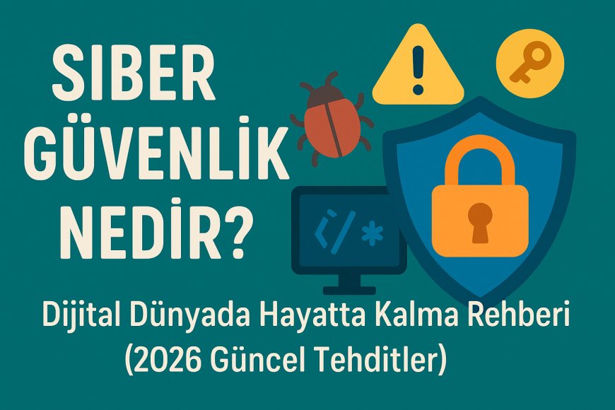 Siber Güvenlik Nedir? Dijital Dünyada Hayatta Kalma Rehberi (2026 Güncel Tehditler)