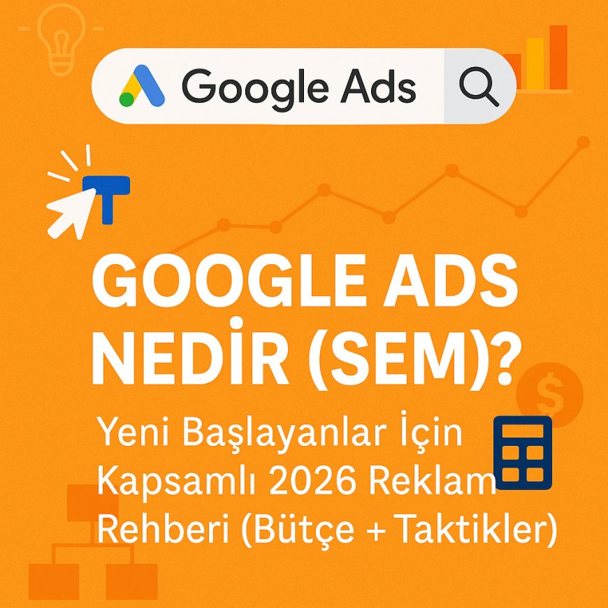 Google Ads Nedir (SEM)? Yeni Başlayanlar İçin Kapsamlı 2026 Reklam Rehberi (Bütçe + Taktikler)