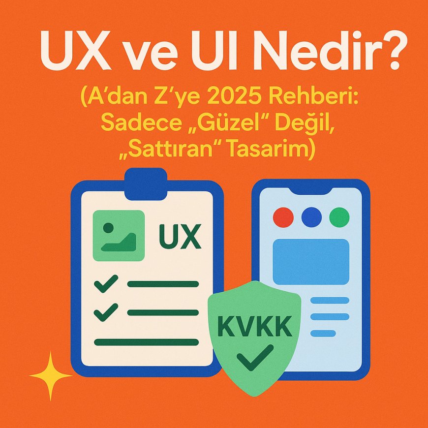 UX ve UI Nedir? (A'dan Z'ye 2025 Rehberi: Sadece "Güzel" Değil, "Sattıran" Tasarım)