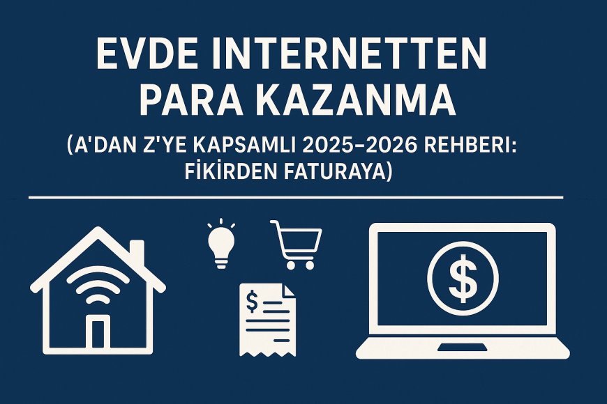 Evde İnternetten Para Kazanma (A'dan Z'ye Kapsamlı 2025-2026 Rehberi: Fikirden Faturaya)